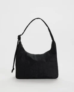 Mini Nylon Shoulder Bag - Black