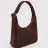 Mini Nylon Shoulder Bag - Coffee