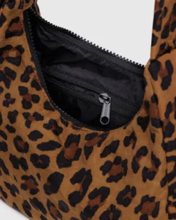 Mini Nylon Shoulder Bag - Leopard