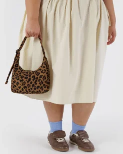 Mini Nylon Shoulder Bag - Leopard