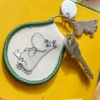Moomintroll Sitting Patch Keychain + Charm