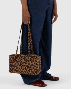 Nylon Bowler Bag - Leopard