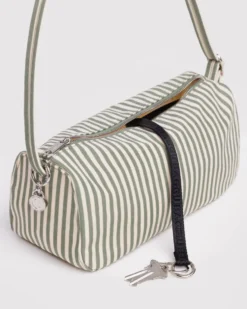Nylon Loaf Bag - Sage Stripe