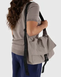 Nylon Messenger Bag - Dove