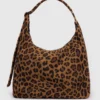 Nylon Shoulder Bag - Leopard