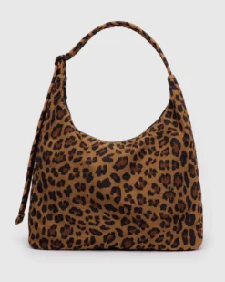 Nylon Shoulder Bag - Leopard