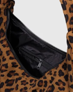 Nylon Shoulder Bag - Leopard
