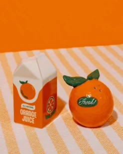 Orange Salt and Pepper Shakers