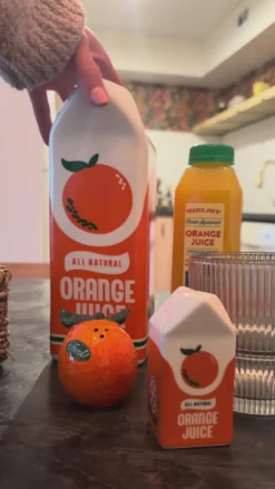 Orange Salt and Pepper Shakers