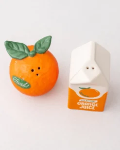 Orange Salt and Pepper Shakers