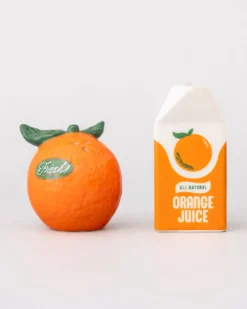 Orange Salt and Pepper Shakers