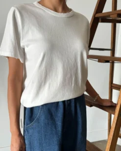 Organic Cotton Vintage Boy Tee - White