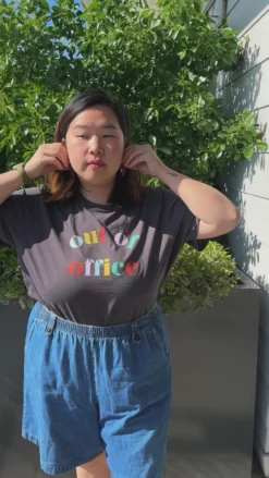 Out of Office Tee - Vintage Black