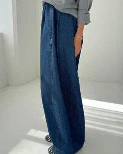 Parachute Pants - Denim Blue