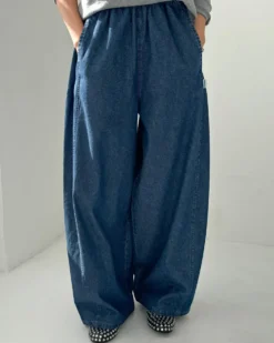 Parachute Pants - Denim Blue