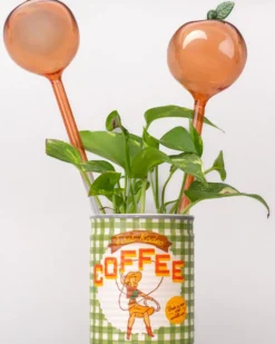 Peach Watering Globes