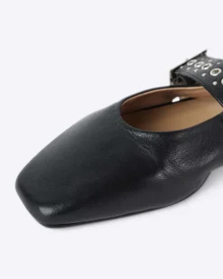 Pearl Slingback Ballet Flat - Black