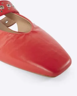 Pearl Slingback Ballet Flat - Cherry