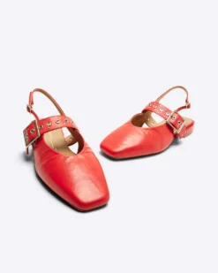 Pearl Slingback Ballet Flat - Cherry