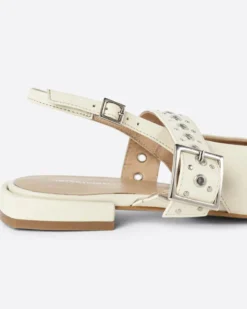 Pearl Slingback Ballet Flat - Creme