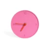 Pink Raw Round Clock