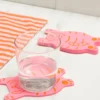 Pink Tiger Coasters - Set of 4