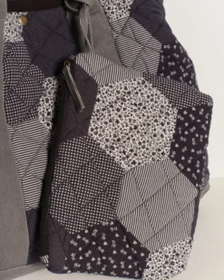 Pippa Patchwork Tote - Blue Combo
