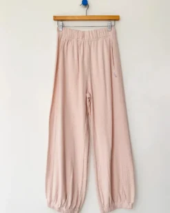 Pointelle Balloon Pants - Baby Pink