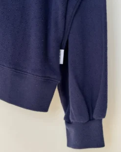 Pointelle Core Sweatshirt - Navy
