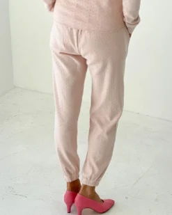Pointelle Serene Jogger - Baby Pink