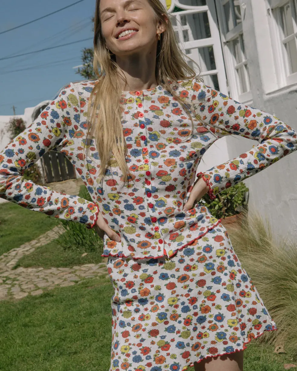 Poppy Cardi - Primary Floral
