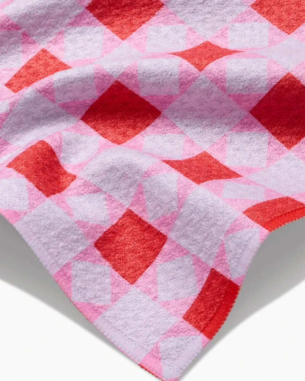 Quilt Block Pink Andred Bar Towel