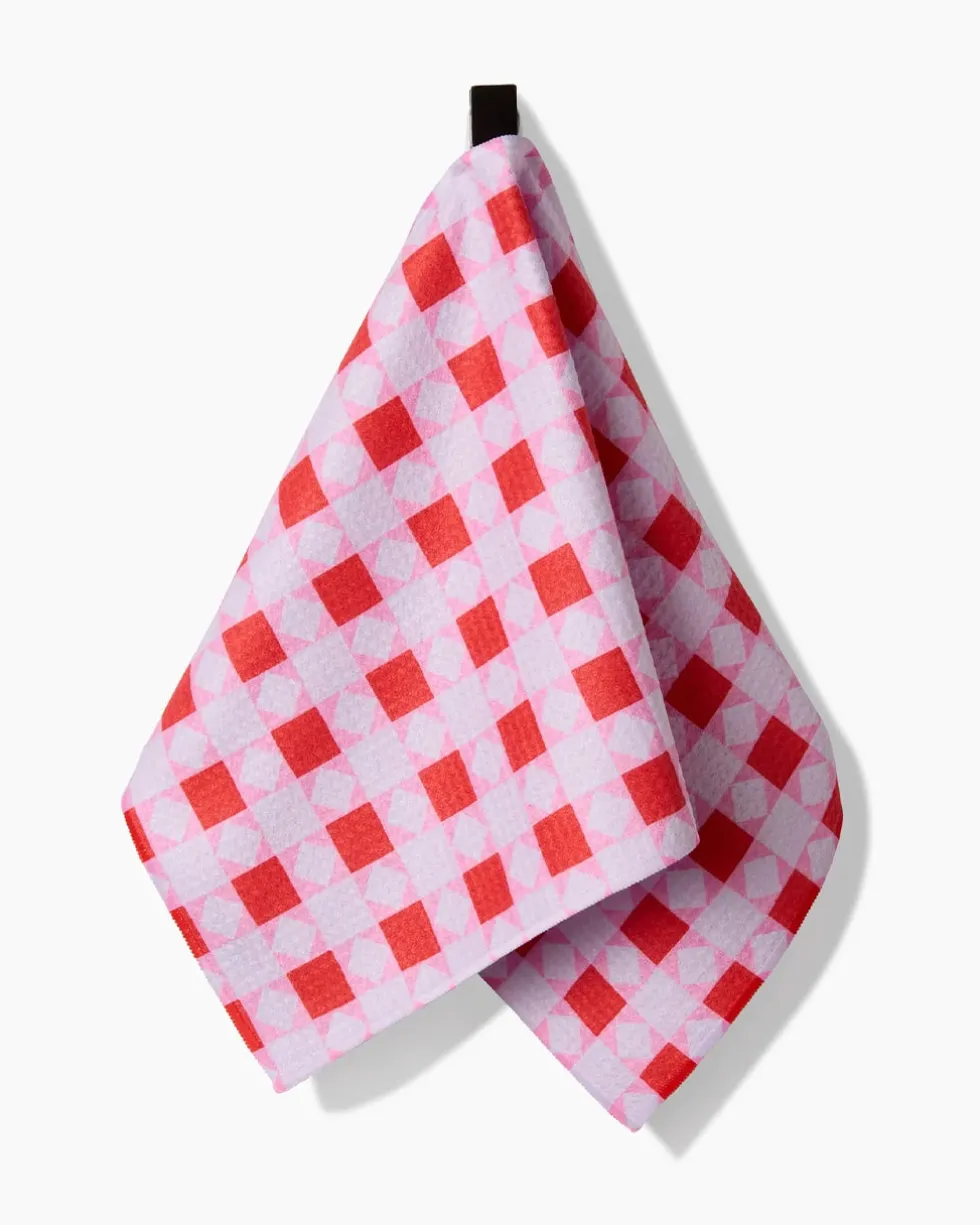 Quilt Block Pink Andred Bar Towel