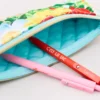 Quilted Pencil Pouch - Oil Paint Floral