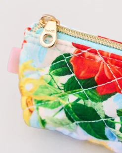 Quilted Pencil Pouch - Oil Paint Floral