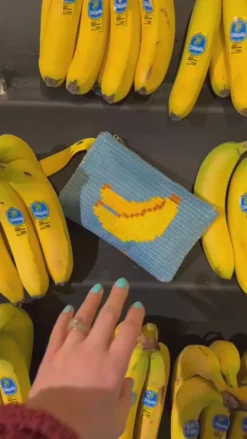 Rattan Pouch - Fruit Tiles