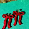 Red Bows Earrings