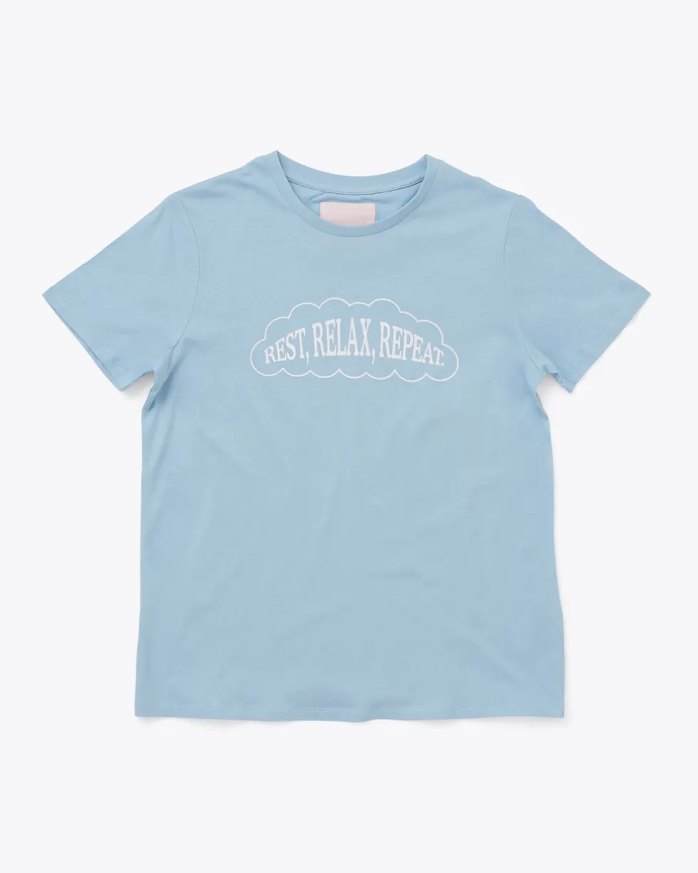 Rest, Relax, Repeat Tee - Sky