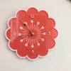 Retro Daisy Wall Clock - Pink