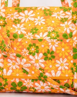 Retro Floral Duffel Bag