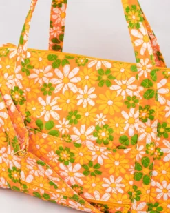 Retro Floral Duffel Bag