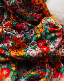 Retro Floral Twist Headband