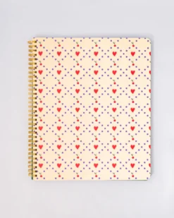 Rough Draft Large Notebook - Cherry Hearts