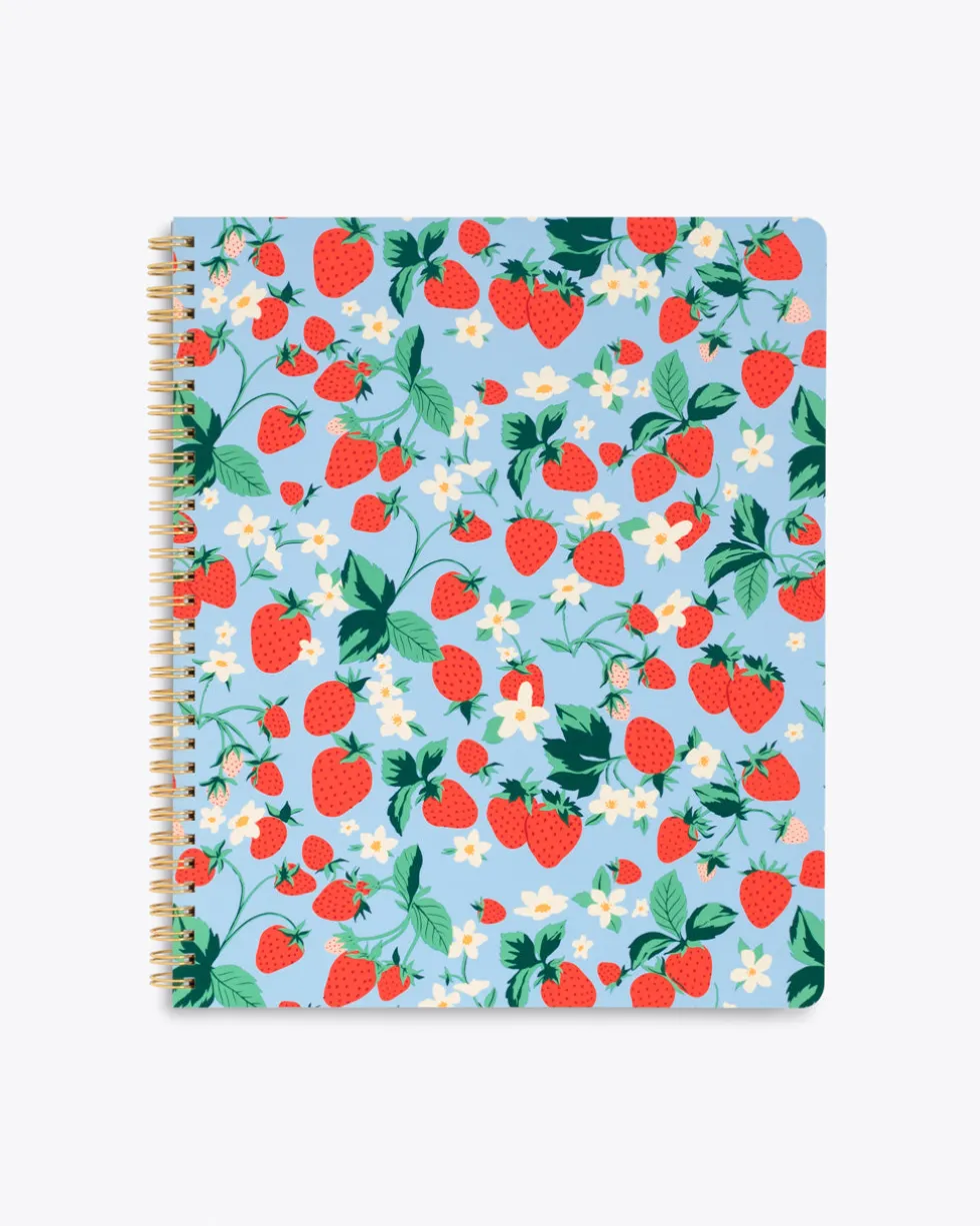 Rough Draft Large Notebook - Strawberry Field