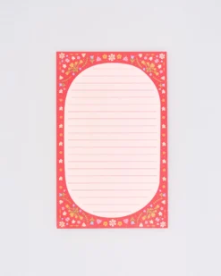 Rough Draft Large Notepad - Folk Floral