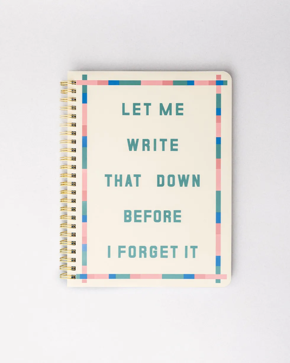Rough Draft Mini Notebook - Before I Forget