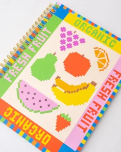 Rough Draft Mini Notebook - Fruit Tiles
