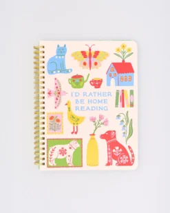 Rough Draft Mini Notebook - I'd Rather Be Home Reading