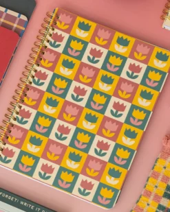 Rough Draft Mini Notebook - Tulips