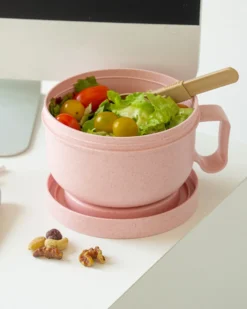 Round Bon Appetit Lunch Box - Pink